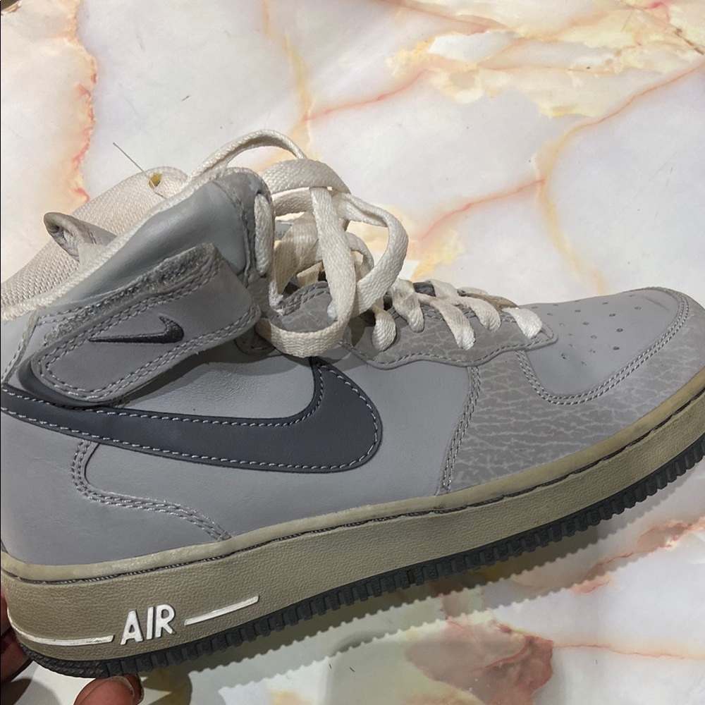 Nike Gray and White Sneakers